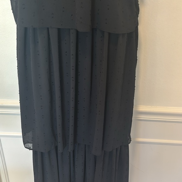 Happy Nature Black Maxi Layered Dress Full Length XXS NWT - Picture 6 of 8